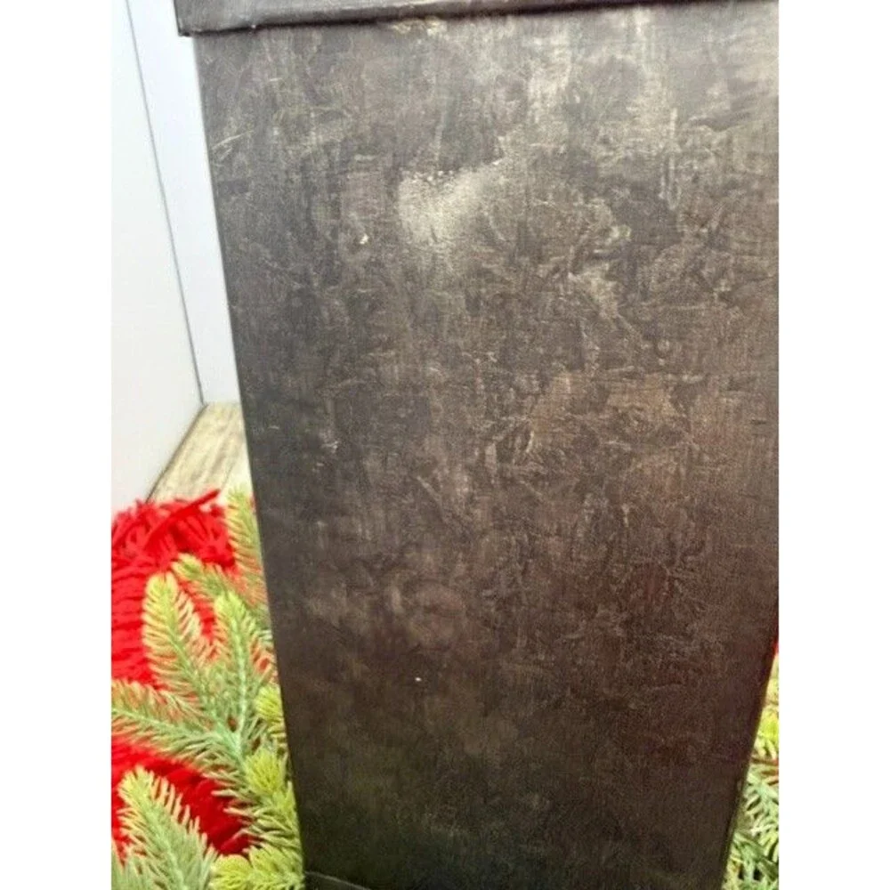 VINTAGE PRIMITIVE TIN CANDLE LANTERN WITH HANDLE 14